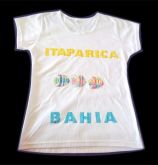 CAMISETA BABY LOOK ALGODÃO COM TRANSFER